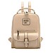 Weinlese PU-Leder Rucksack