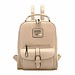 Weinlese PU-Leder Rucksack