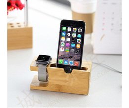 Holz-Dockingstation Für Apple-Uhr Und IPhone