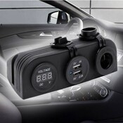 Auto-Zigarettenanzünder-Gadget Volt- Und USB-Ladegerät
