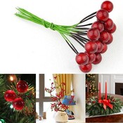 Kunst Berry Blätter Red 10Pcs Kunst Berry Blätter Red 10Pcs