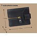 Trendy Schwarze Handtasche Echtes Leder