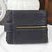 Trendy Schwarze Handtasche Echtes Leder