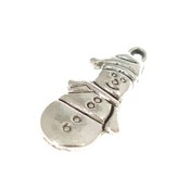 Schneemann-Weihnachten-Silber-Anhänger 25 PC