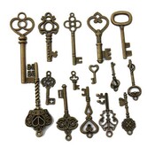 Weinlese-Tasten In Verschiedenen Formen 15 Stück