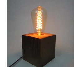 Holztischlampe