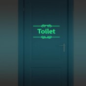 Luminous Tür-Aufkleber Für Badezimmer