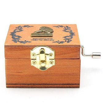 Antique Music Box Of Wood