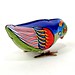 Bunt Vintage Opwindvogel Zinn