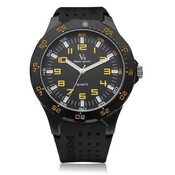 Schwarze Männer Sport-Uhr