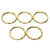 Messing-Schlüsselringe (5 Stück)