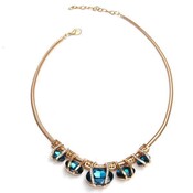 Kette Mit Blauen Steinen Für Frauen