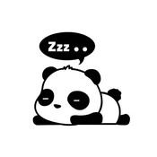 Panda-Wand-Aufkleber 3 Stück