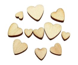 Holz-Herzen (60 Stück)