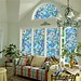 Static Fensteraufkleber Mit Orchidee Print 3M