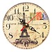 Vintage Wood Eiffel Tower Clock