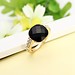 Metallringe Mit Schwarzem Stein