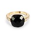 Metallringe Mit Schwarzem Stein