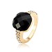 Metallringe Mit Schwarzem Stein