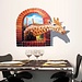 3D-Giraffe-Wand-Aufkleber PVC-Material