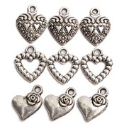 Charms Mit Herzen (50 Stück)