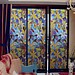 Bunte Static Fensteraufkleber Mit Orchidee Muster 3M