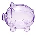 Piggy Bank Transparent Plastic Kinder