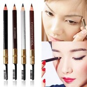 Wasserdicht Augenbrauenstift Eyeliner-Bürste 2 In 1