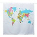 Wasserdichten Duschvorhang Mit Weltkarte Drucken