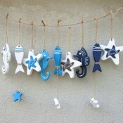 Holzbügeln Dekoration Marine Life Im Mediterranen Stil