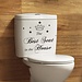 WC-Dekoration-Aufkleber
