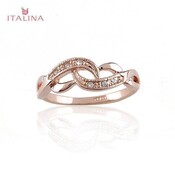 Herrliche Verlobungsring Mit Kristallgold 18K