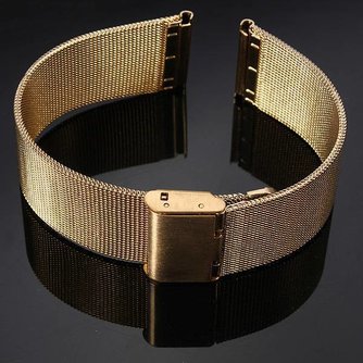 Gold-Uhrenarmband Edelstahl 18/20/22 / 24Mm