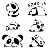 Dekorative Aufkleber Panda Für Lichtschalter