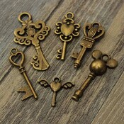 Weinlese-Tasten Für Halsketten Und Armbänder 6 Stück