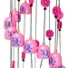 Wind Chimes Of Metal In Der Farbe Rosa