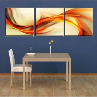 3-Teiliges Gemälde Auf Leinwand