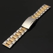 Silber-Armband Mit Goldstreifen