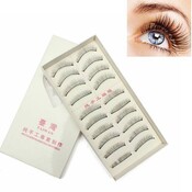 Handgemachte Schwarze Falsche Wimpern 10 Paar