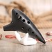 Schöne Ocarina Of Black Keramik Mit 12 Fingerlöchern