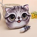 Nette Handtasche Mit 3D-Katze