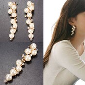 Wundervolle Lange Perlen-Ohrringe
