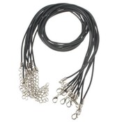 Schwarze Halskette Cords 10 Stück