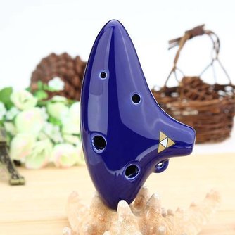Blau Ocarina Keramik Flöte Mit Sechs Grifflöchern