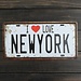 Vintage I-Liebe New York Kfz-Platten-Metall