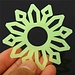 Glow-In-The-Dark Snowflake Aufkleber 12 Stück
