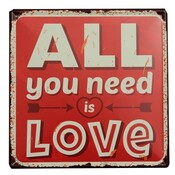 All You Need Is Love Dekoration Brett