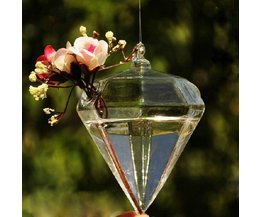 Hängender GlasVase Diamant-Form