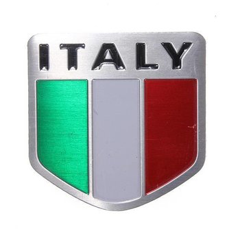 Italienische Flaggen-Aufkleber Auto-Metall
