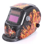 Schweißhelm Mit Flammen